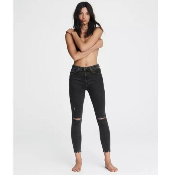 Rag & Bone Size 24 Distressed Skinny Jeans - Picture 3 of 3
